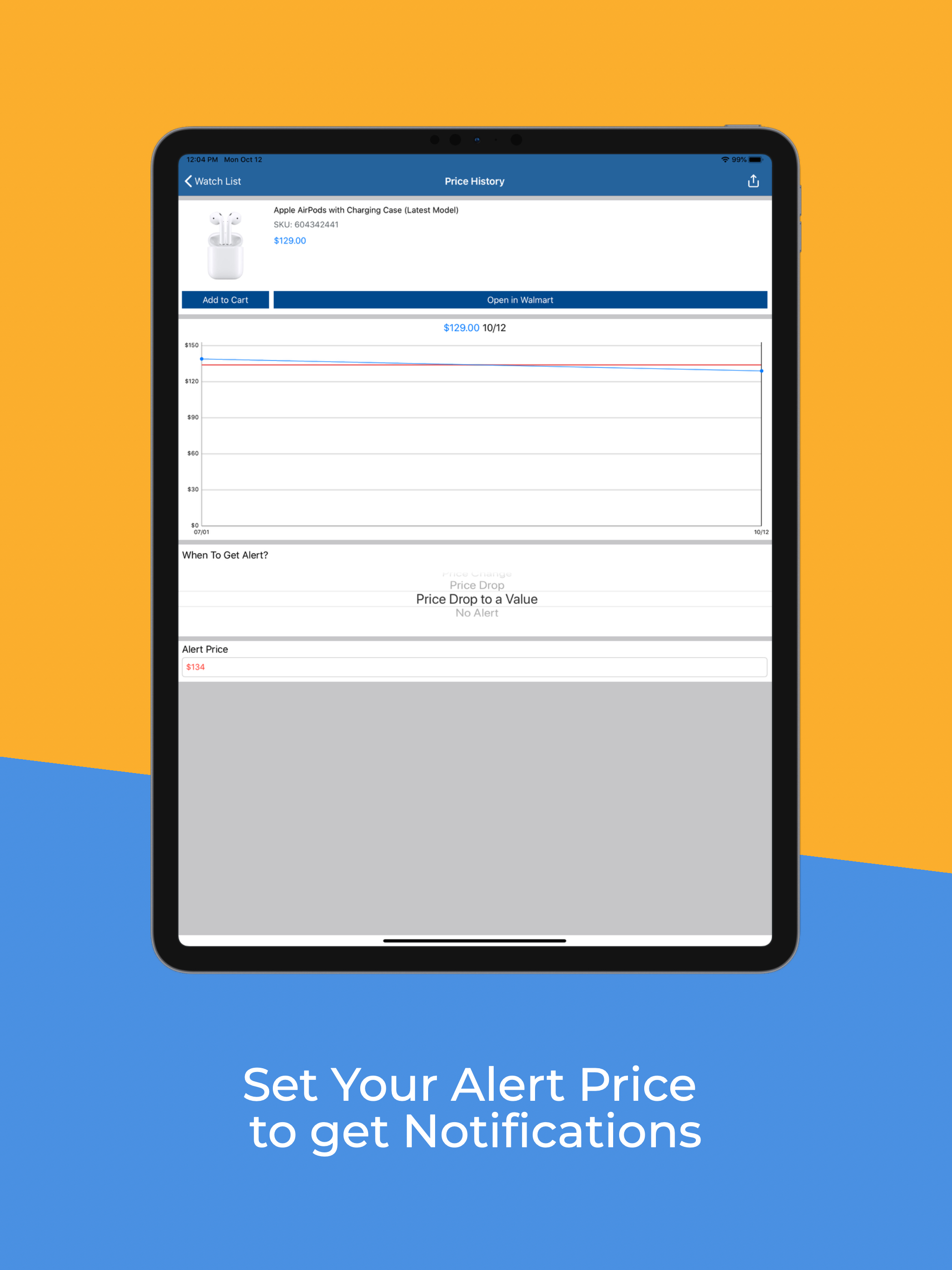 Price Tracker for Walmart