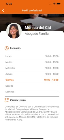Chat Legal Contigo iPhone screenshot