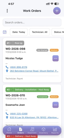 Field Service Management (FSM) screenshot