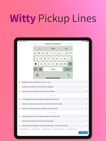 Rizzler AI: Texting Wingman iPad screenshot