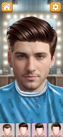 Barber Style Hair Trim Game iPhone screenshot