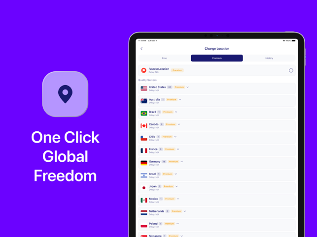 VPN - Secure Proxy VMP ™ Screenshot