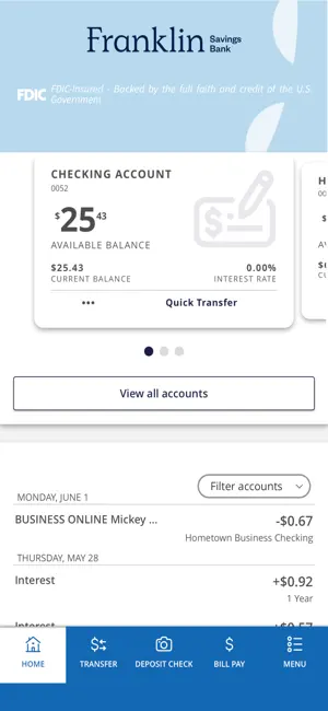 Franklin Savings for ME screenshot 2