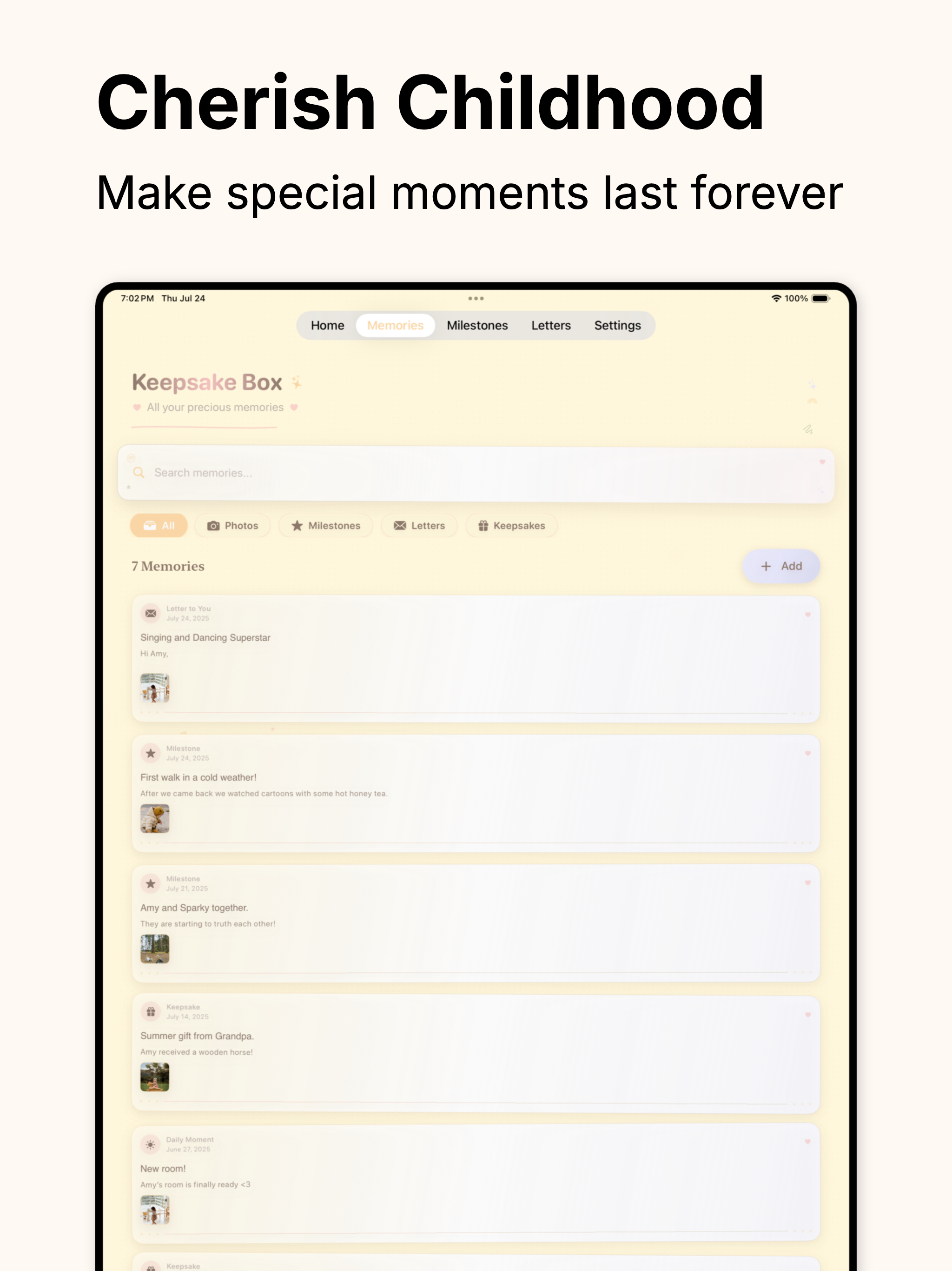 Baby Memory Book - Keepli screenshot 9