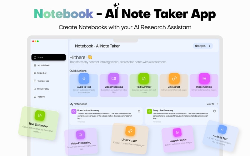 Smart Noter AI Note Taker iPhone screenshot