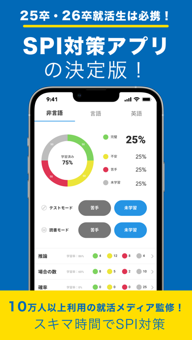 SPI言語・非言語 就活問題集 -適性検査SPI3対応-のスクリーンショット - 3