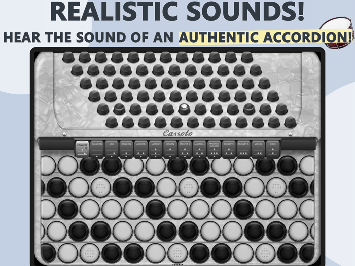 Accordion Chromatic Button