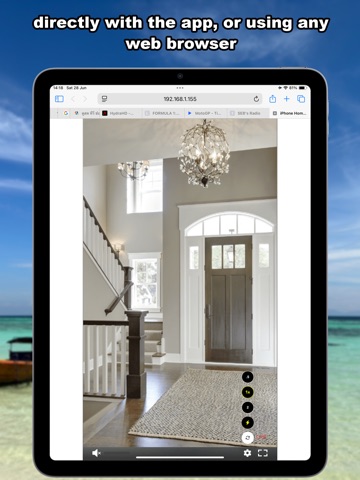 Home Surveillance iPad screenshot