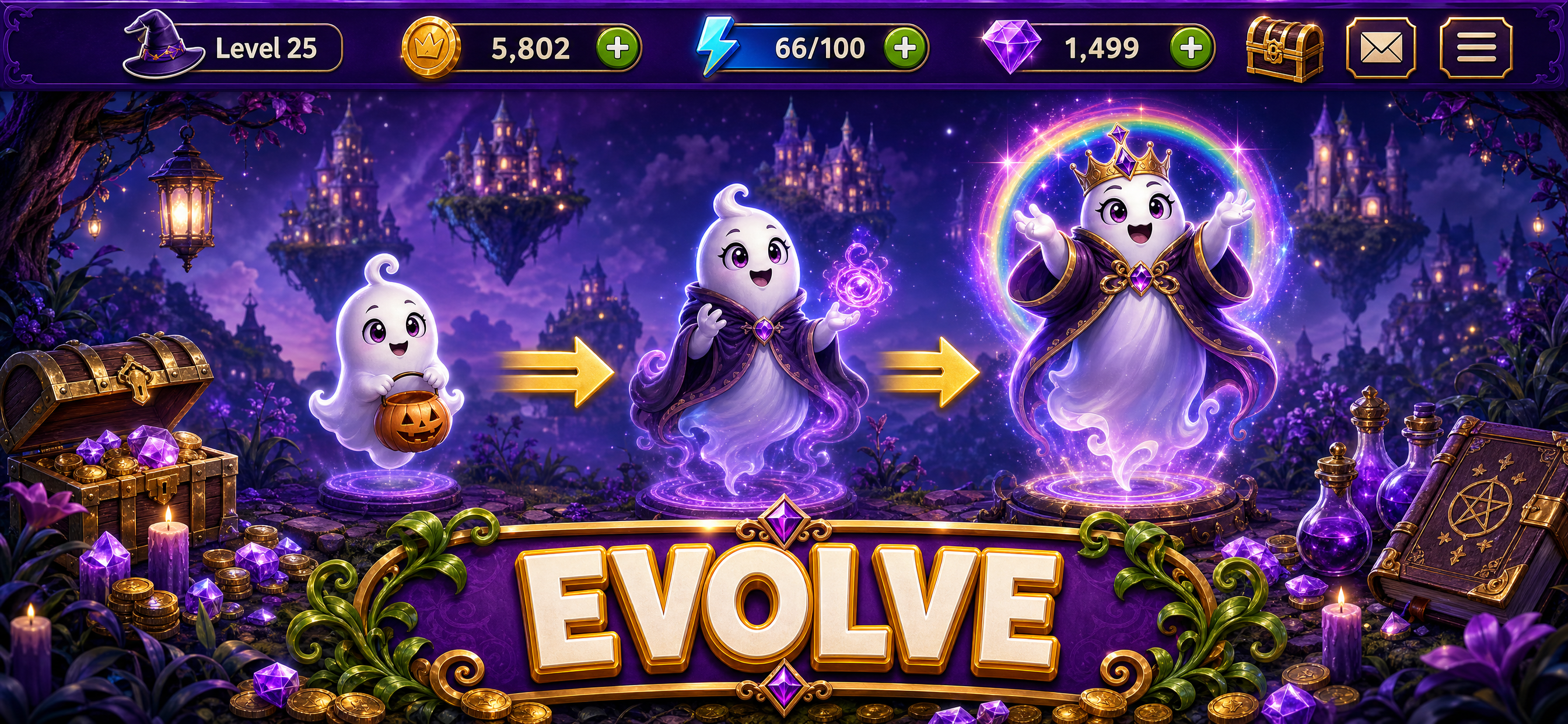 Merge Witches-Fun Puzzle Game