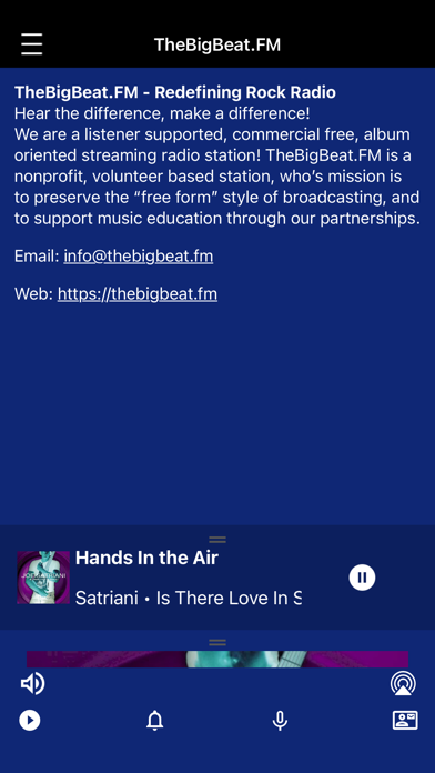 The Big Beat FM iPhone screenshot 3 - Entertainment app