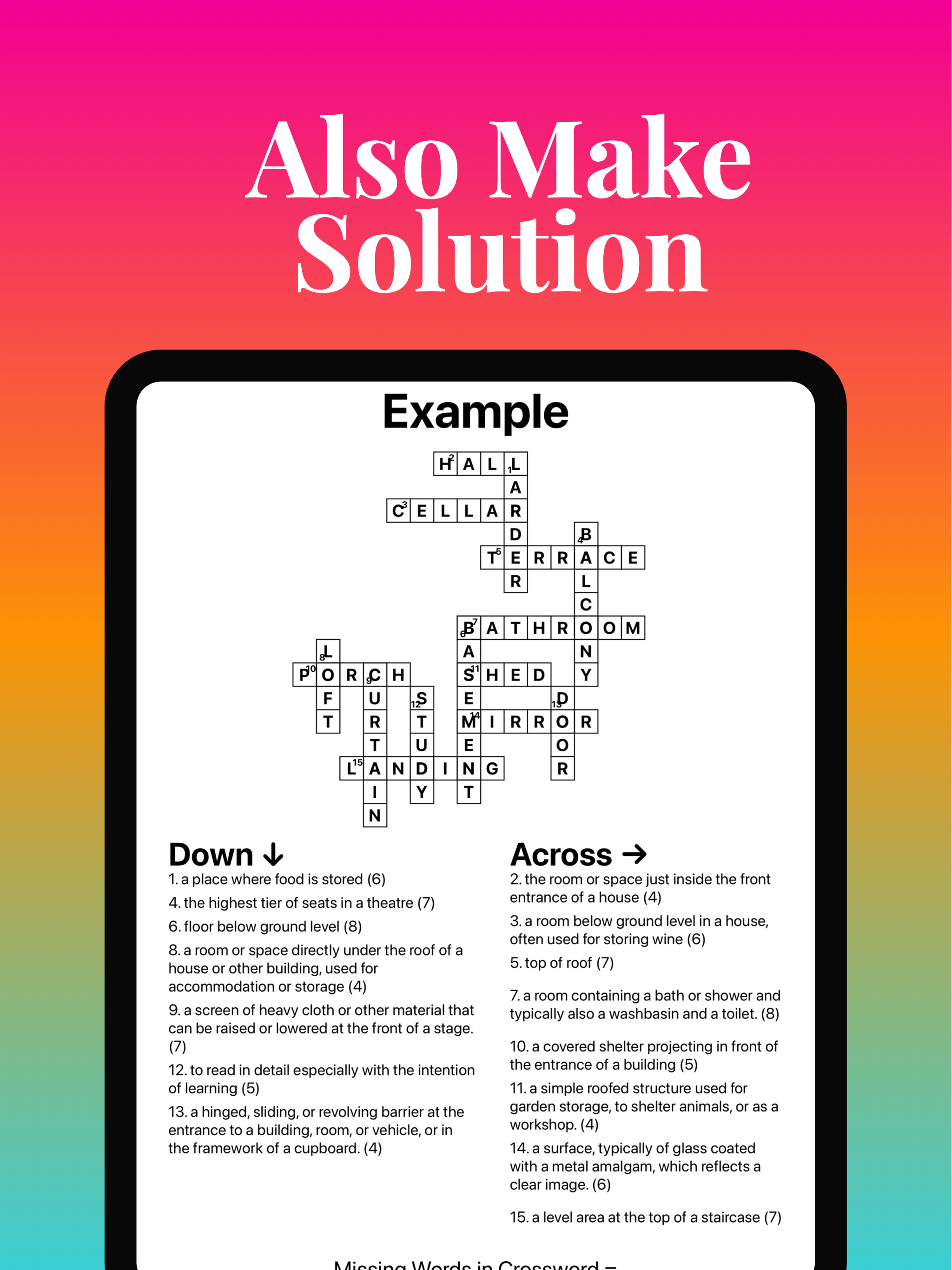 Crossword Maker Omniglot screenshot 7