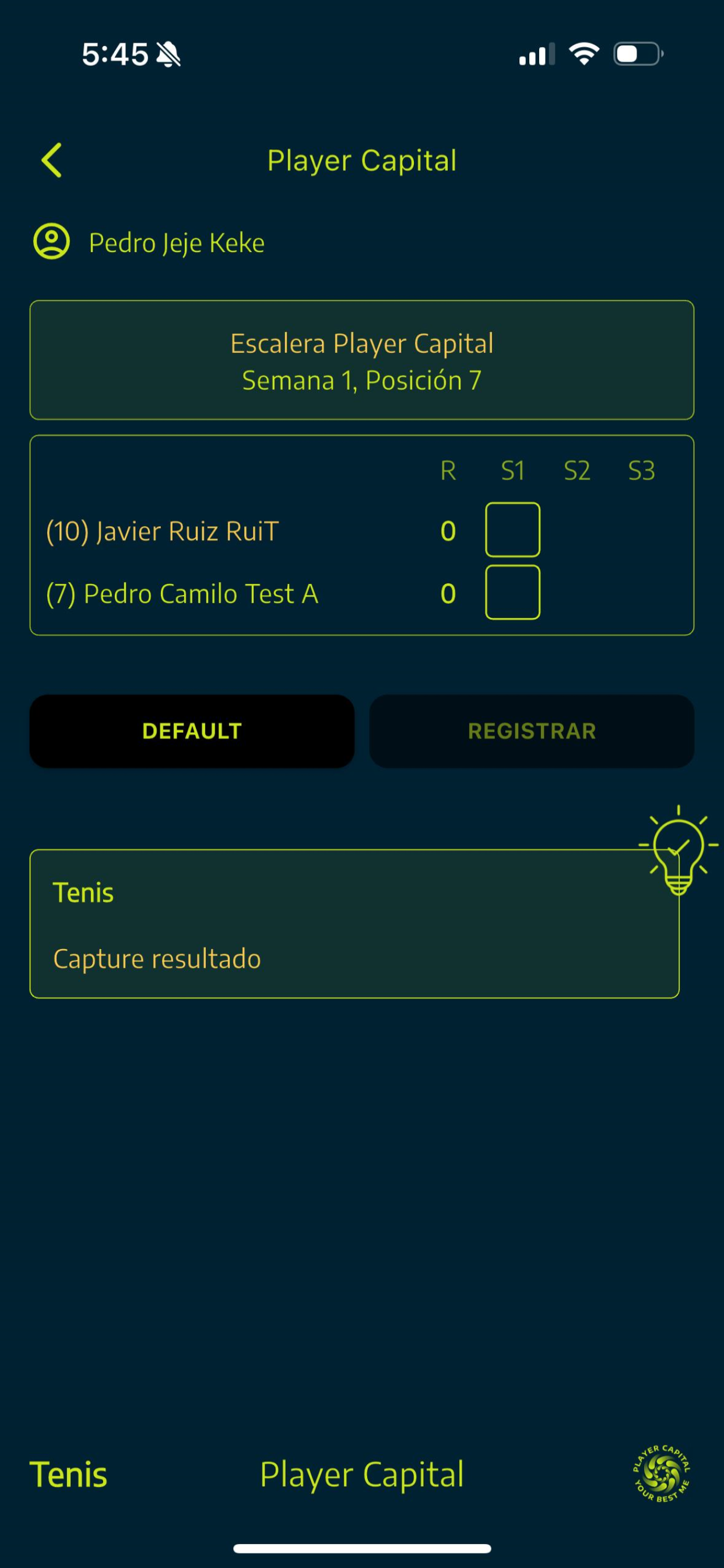 Padel & Tenis - Player Capital