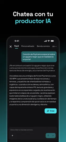 Captura de pantalla de Mureka - Radio Y Música Con IA en iPhone 3