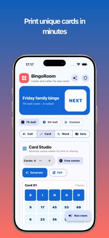 BingoRoom: Bingo Card Maker Screenshot 2 of 3