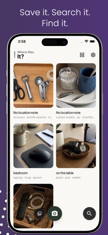 Remember Where - Find Items iPhone screenshot