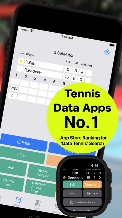 Tennis Scorekeeper-DataTennis