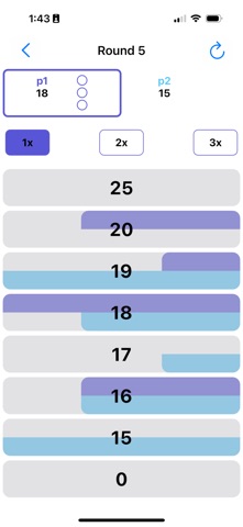Simple Cricket Dart Scoreboard Screenshot 2 of 9