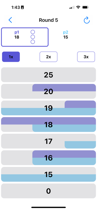 Simple Cricket Dart Scoreboard Screenshot 2 of 9