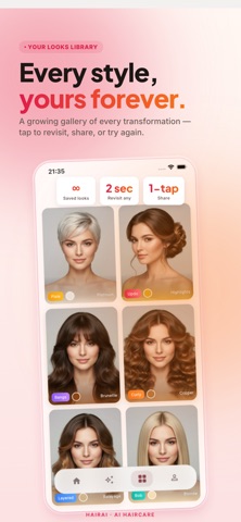 HairAI - AI Hair Studio iPhone screenshot
