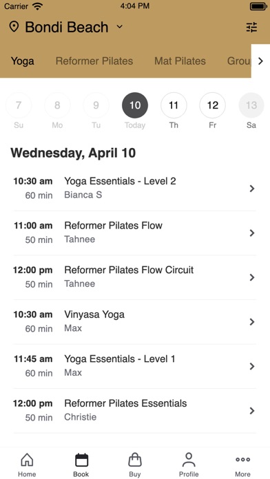 BodyMindLife Yoga & Pilates Screenshot