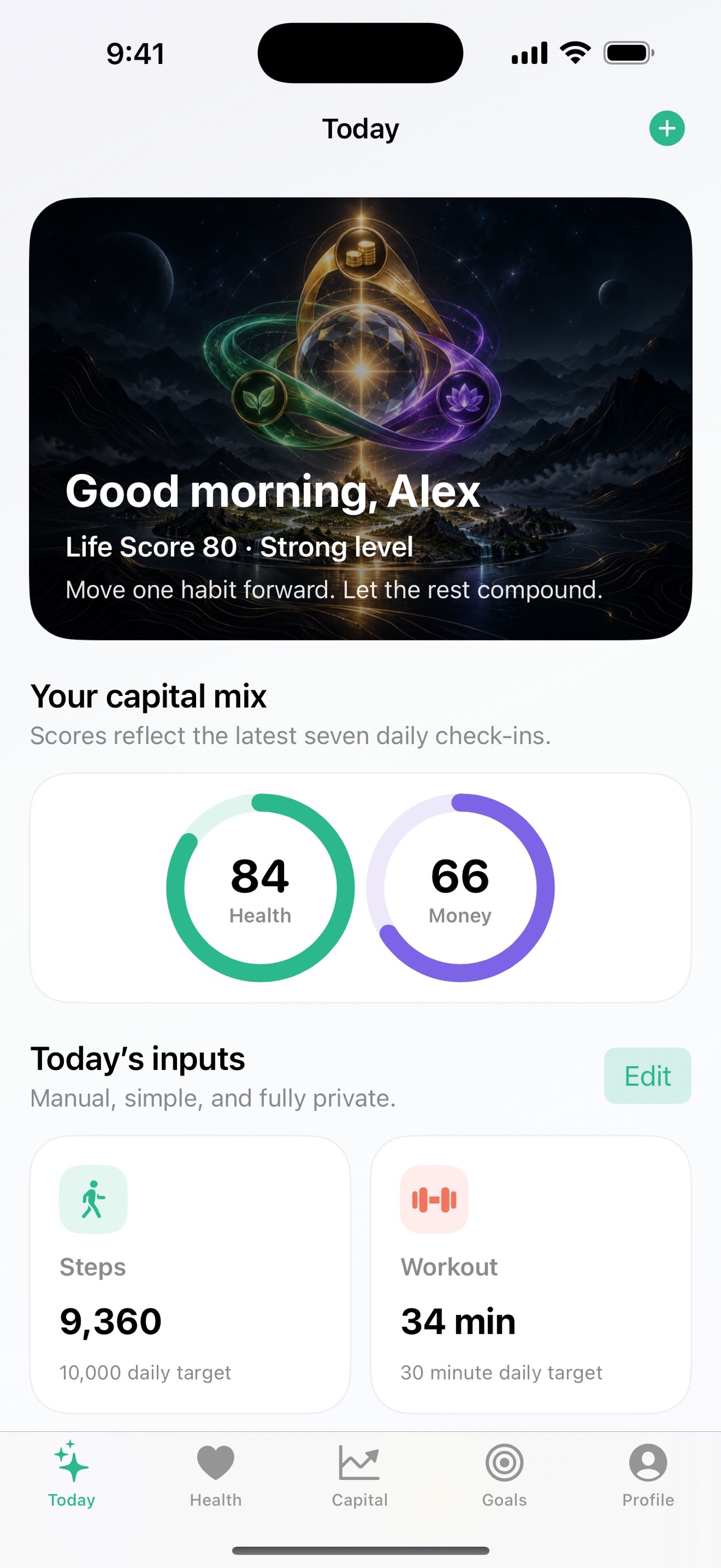 Screenshot 2 of LifeCapital: Goal Tracker