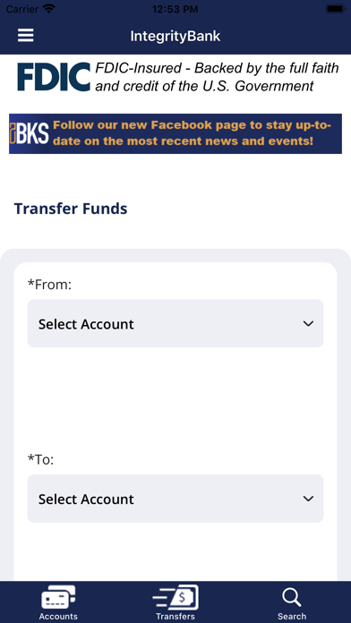 Integrity Bank KS Screenshot