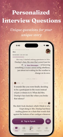Folio: Your AI Memoir Writer iPhone screenshot