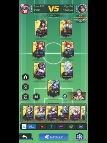 Victory Girls: Anime Soccer iPad screenshot