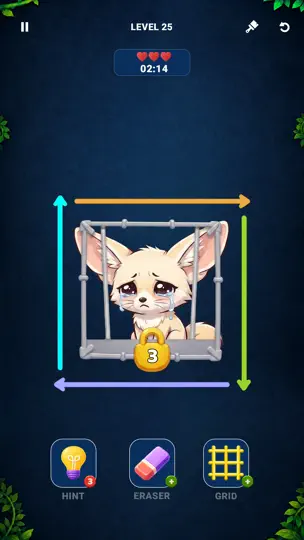 Capture d'écran de Maze Arrow Puzzle: Save Animal sur iPhone 1