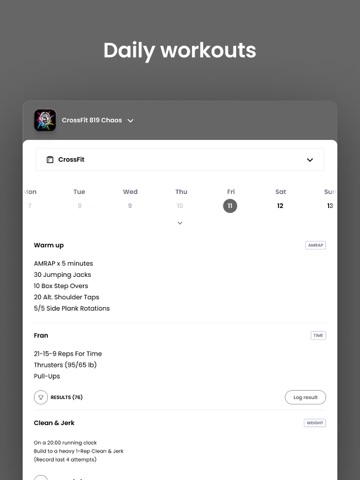 CrossFit 819 Chaos iPad screenshot