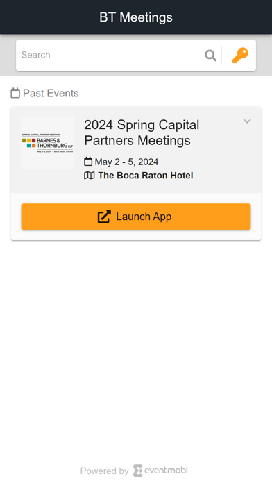BT Meetings Screenshot