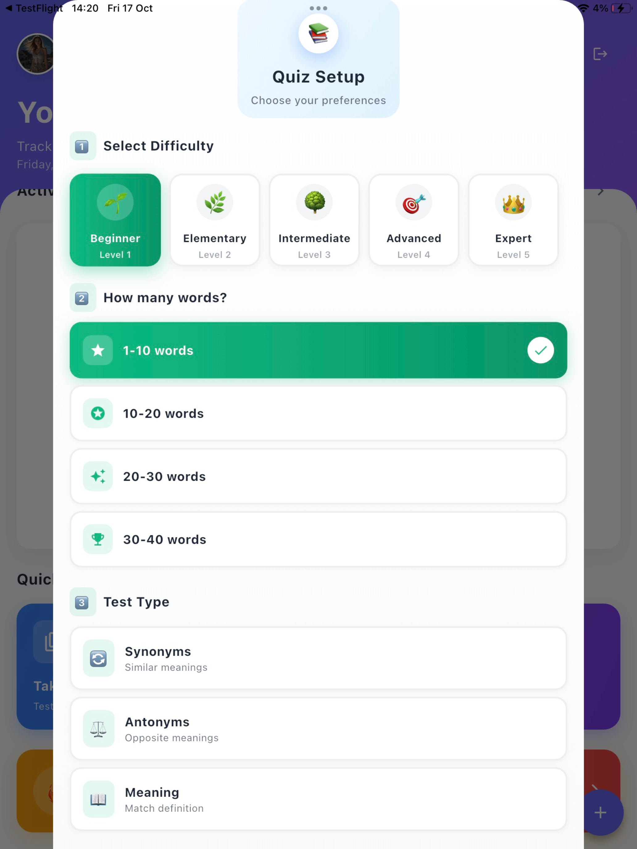 Vocab11Plus screenshot 6