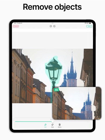 AI Image Editor - ArtWizz iPad screenshot