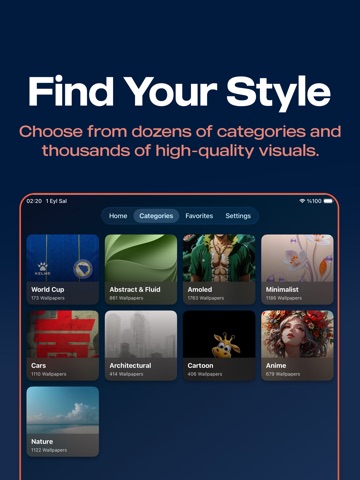 iWalls: 4K Wallpapers & Widget iPad screenshot