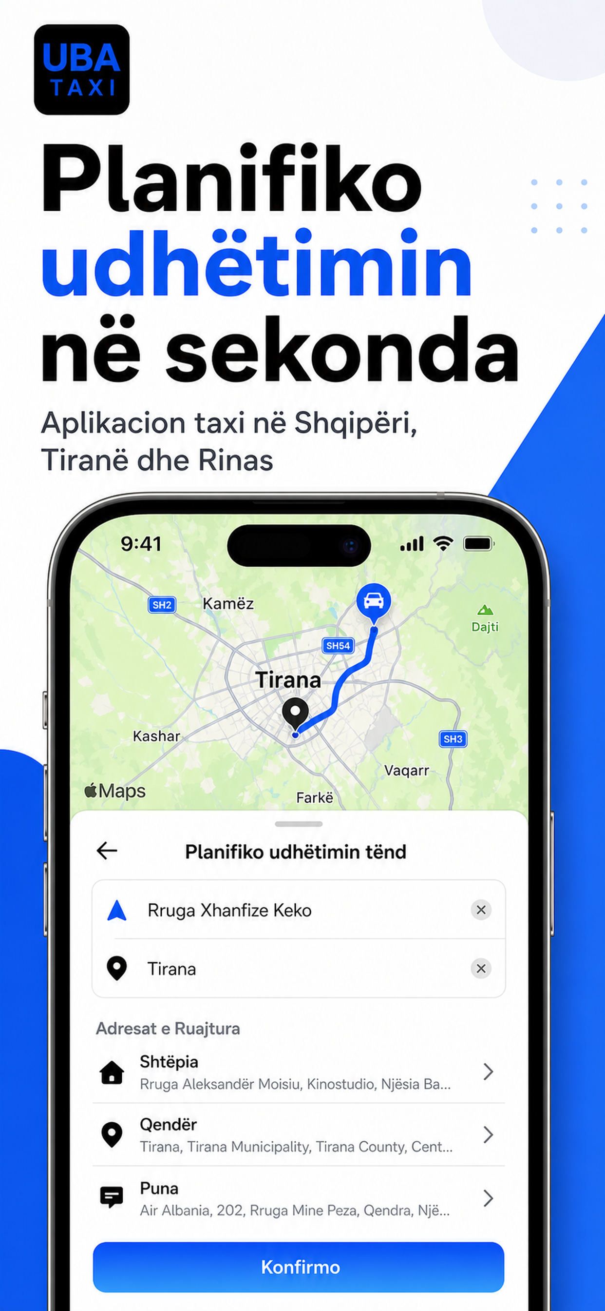UBA Taxi: Taxi App Tirana