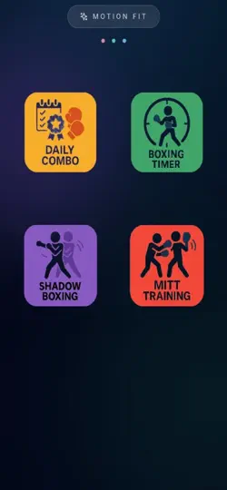 Скриншот Motion Fit:Boxing Shadow Timer на iPhone 1