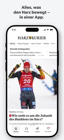 Harz Kurier News iPhone screenshot