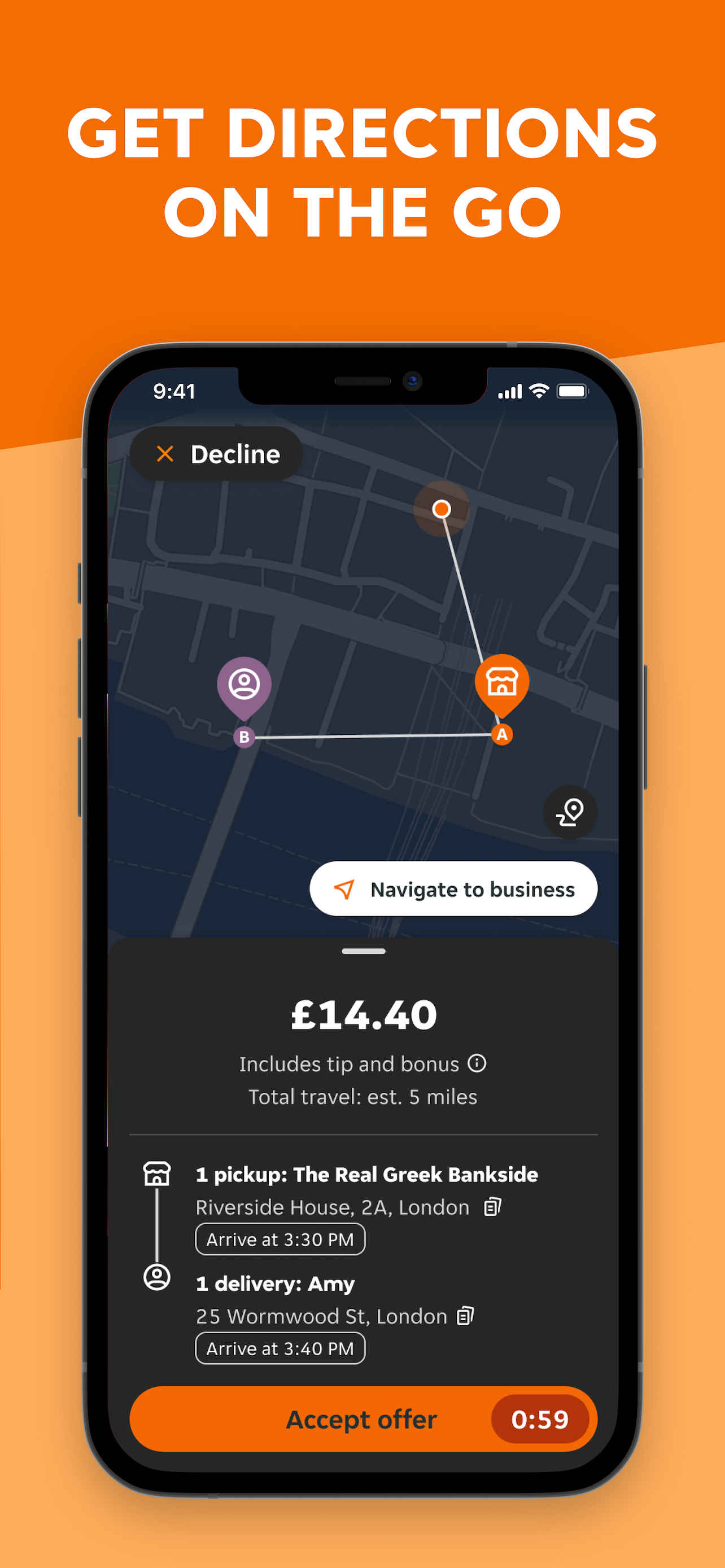 JustEat – Courier screenshot 3