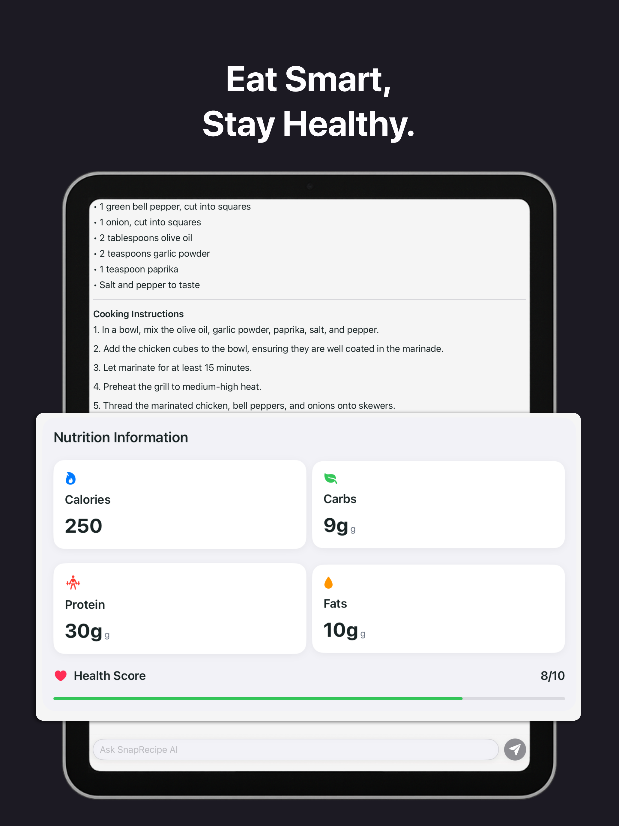 SnapRecipe: AI Food Scanner