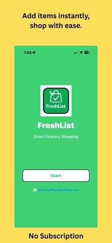 My FreshList Screenshot 1 of 8