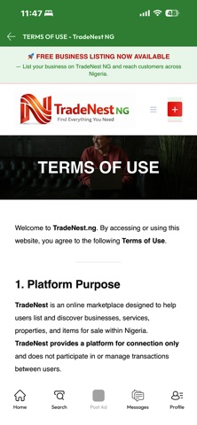 TradeNest NG screenshot