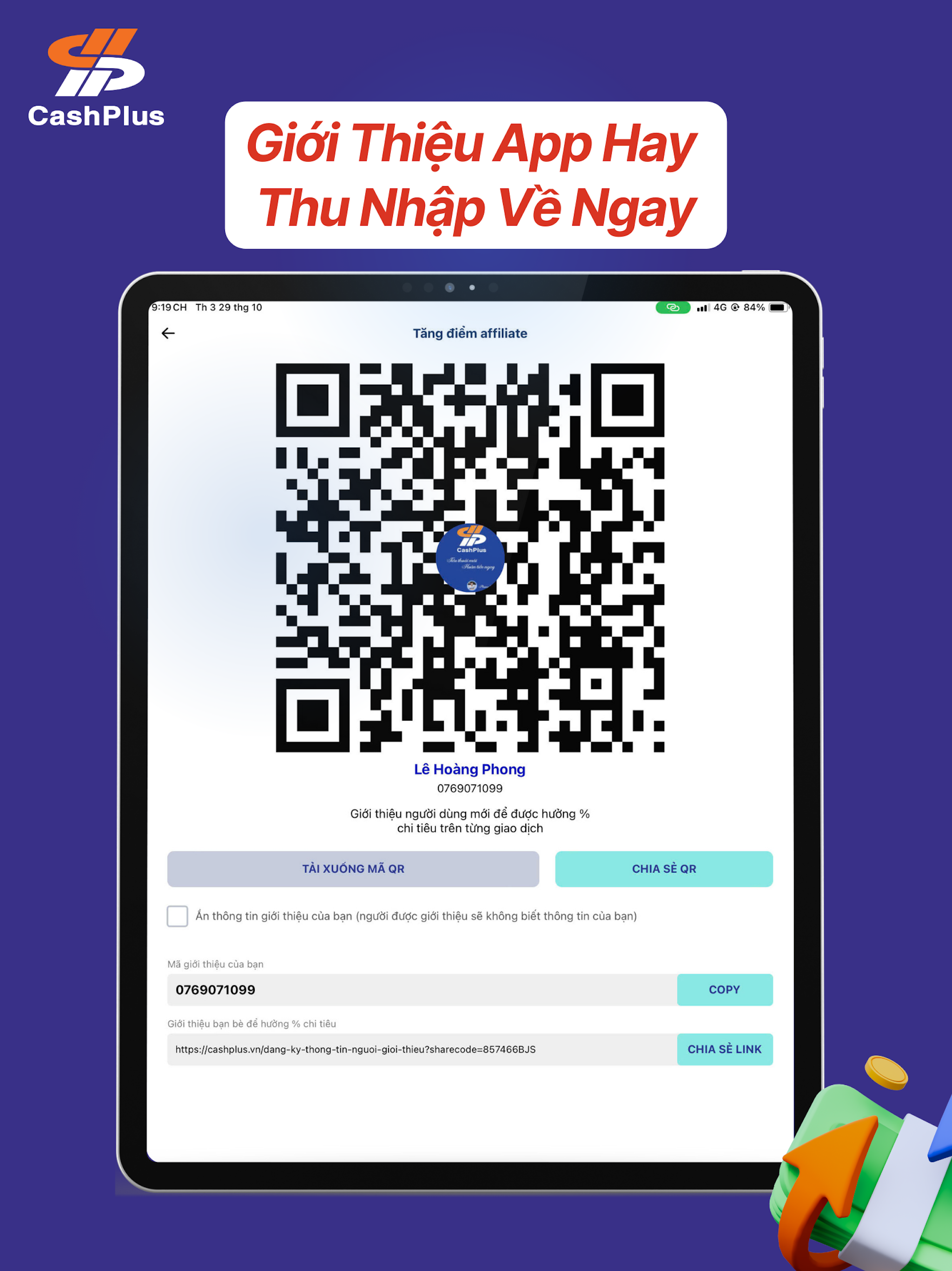 CashPlus Hoàn Tiền