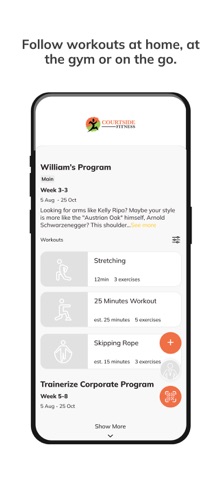 Courtside Fitness screenshot
