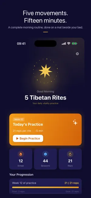 5 Tibetan Rites: Morning Yoga screenshot 1