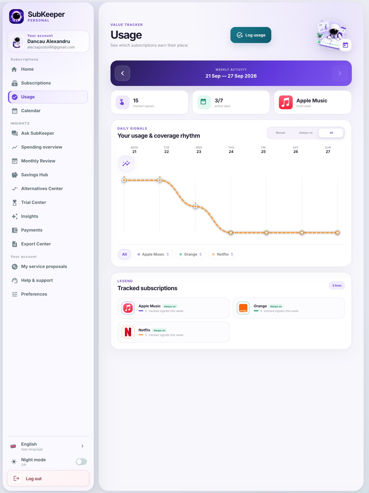 Screenshot 7 of SubKeeper