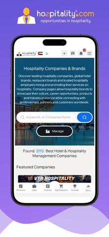 Hospitality Jobs & Networking iPhone screenshot