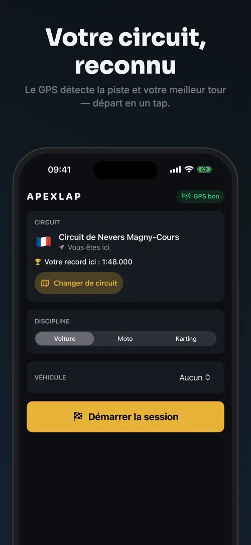 ApexLap sur iPhone : capture d’écran 3 sur 7