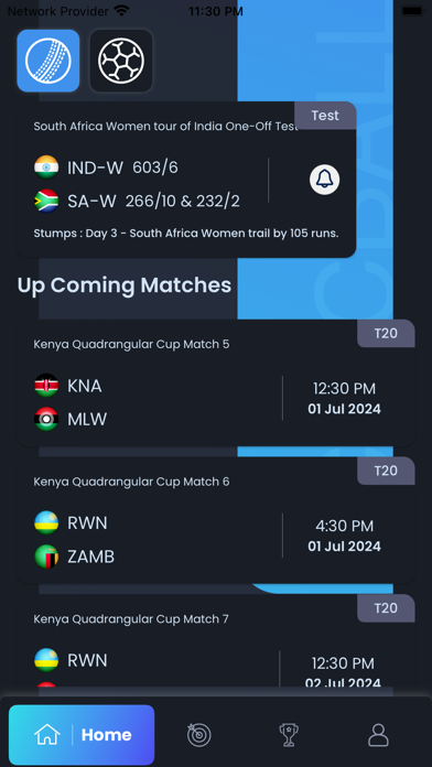 Cricball: Live Sports & Scores Screenshot