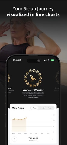 GOLDEN Sit ups - Abs Workout Screenshot 2 of 9