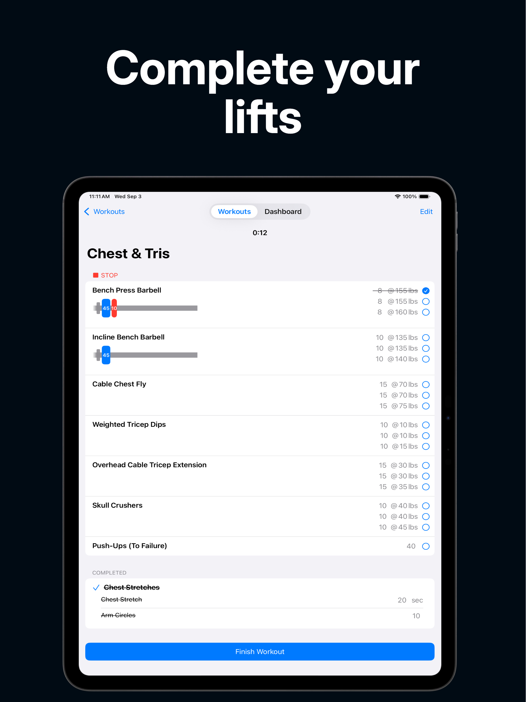 Lift Notes: Workout Tracker screenshot 7